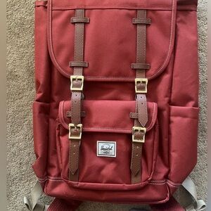 Herschel Supply Company Red Ochre + White Stitching - Little America Backpack